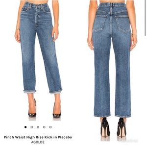 Agolde Pinch Waist High Rise Kick in Placebo Size 29